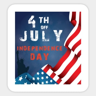 4th of july Sticker